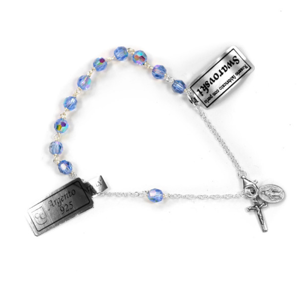 Bracelet-Dizainier cristal bleu